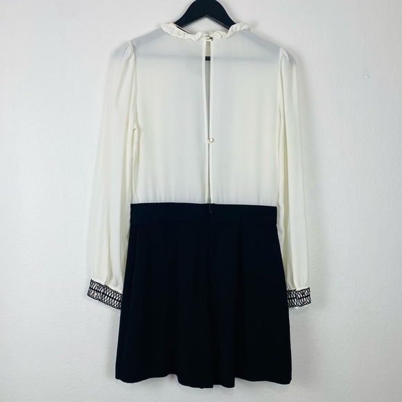 Miss SELFRIDGE White Black Embroidered Romper Size 8 - Picture 9 of 16